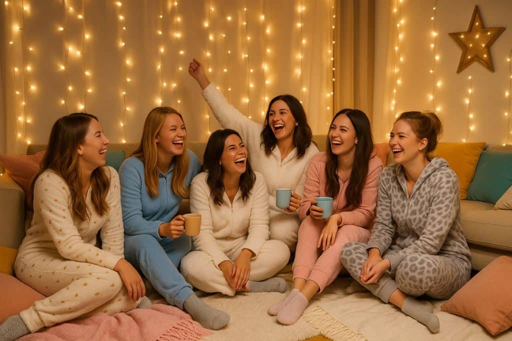 Décoration thématique pour une soirée pyjama adulte