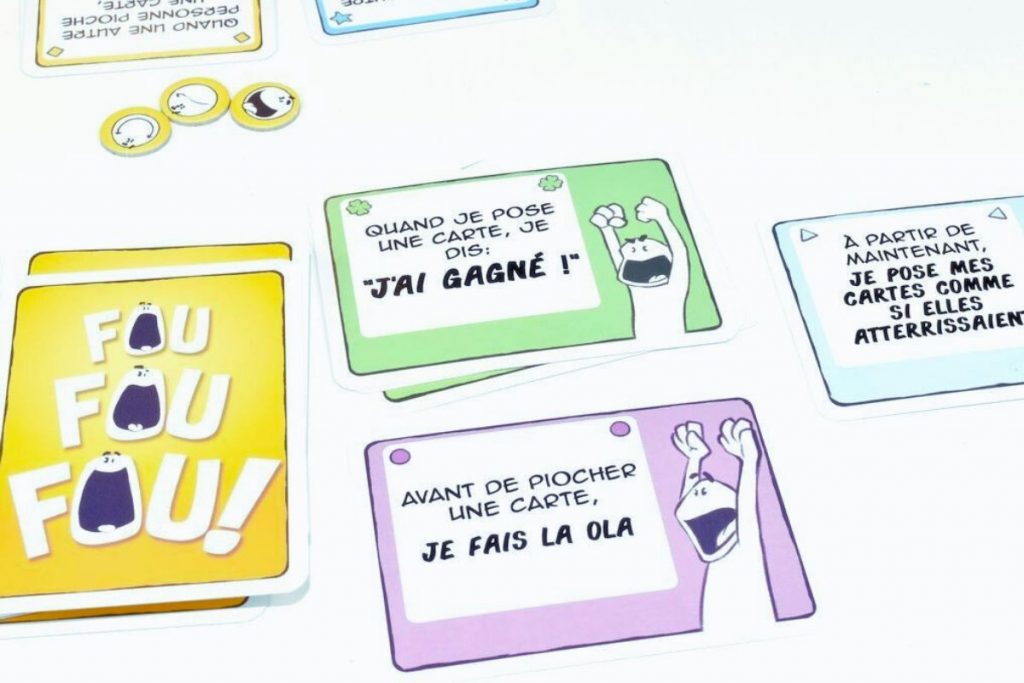 jeu de carte fou fou fou cartes drôle action