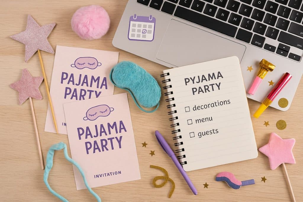 Préparatifs pour une soirée pyjama adulte réussie