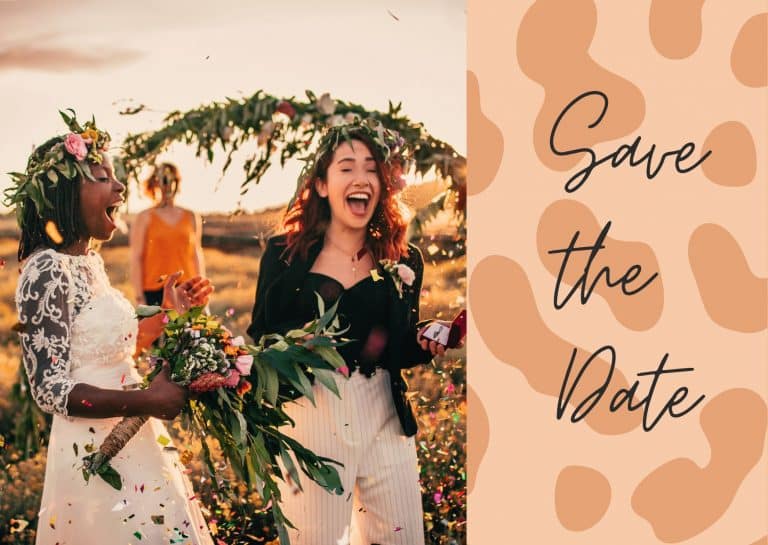 femmes qui se marient extérieur été tenue robe mariée save the date leopard bohème chic