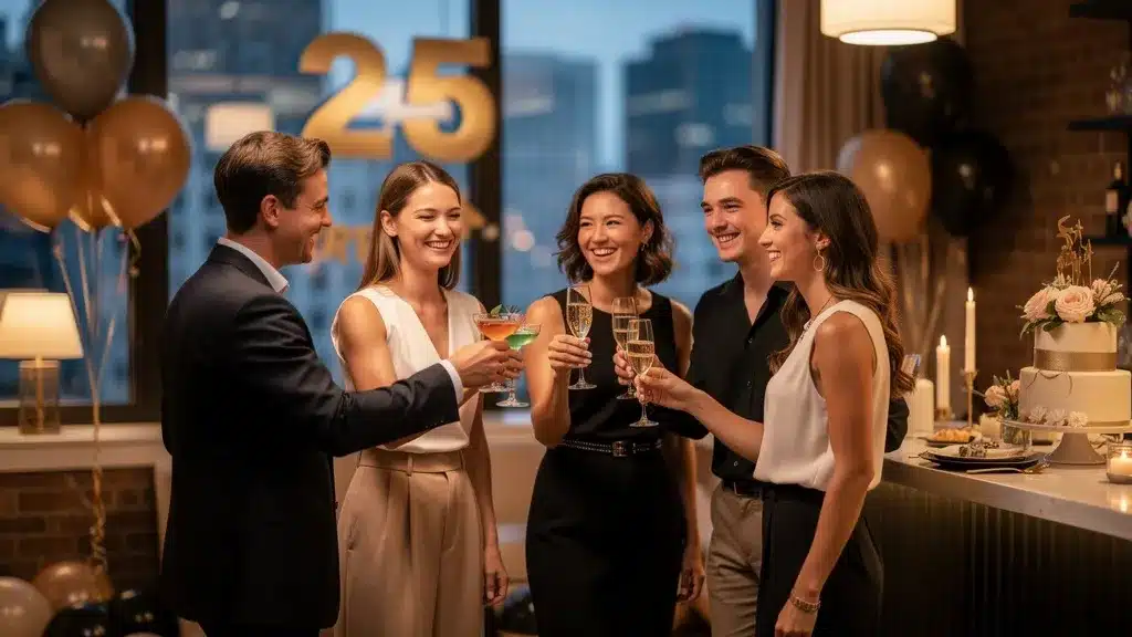 Quels thèmes choisir pour un anniversaire 25 ans en 2026 : illustration et conseils