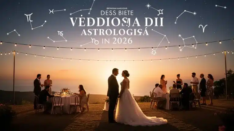 Illustration principale sur meilleures dates mariage astrologie 2026
