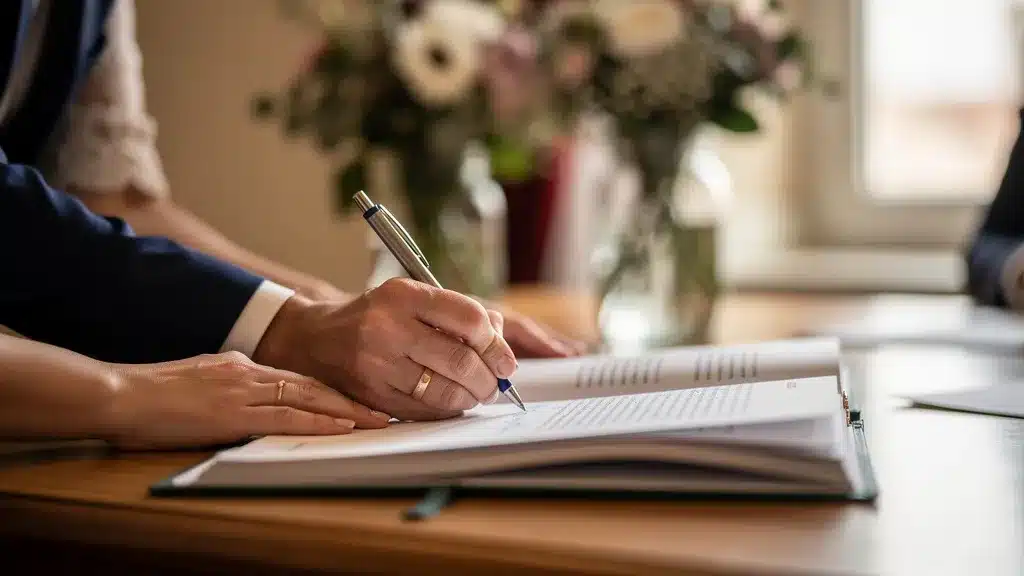 Démarches administratives pour la mairie et cérémonie en rapport avec organisation de mariage