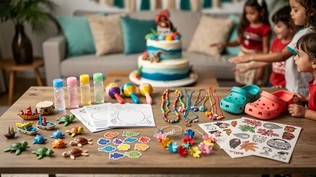 Editorial photo illustrating Quels cadeaux invités Vaiana pour quels cadeaux invités vaiana privilégier selon l&rsquo;âge