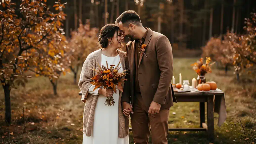 Editorial photo illustrating Quelle est la signification pour quelle est la signification d’un mariage en octobre