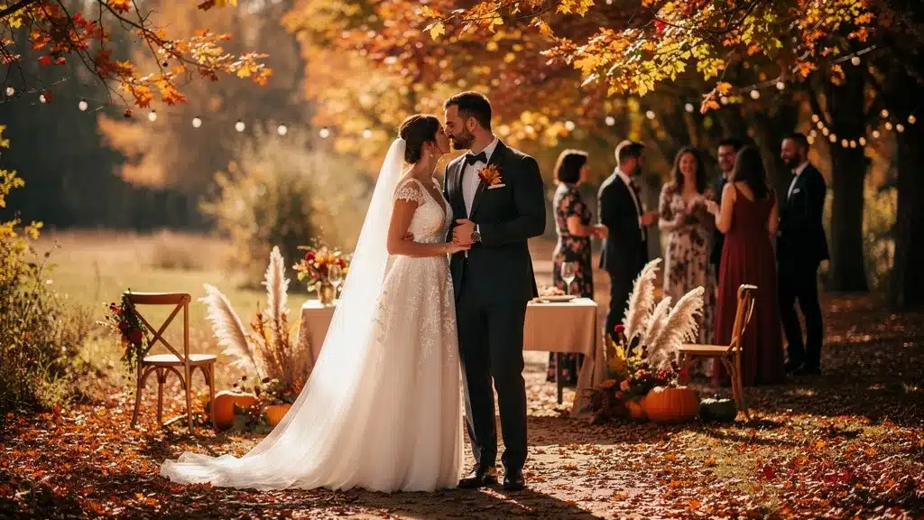 Photo illustrant mariage automne