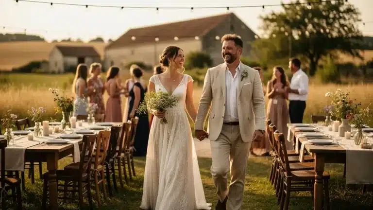 Photo illustrant thème mariage champêtre