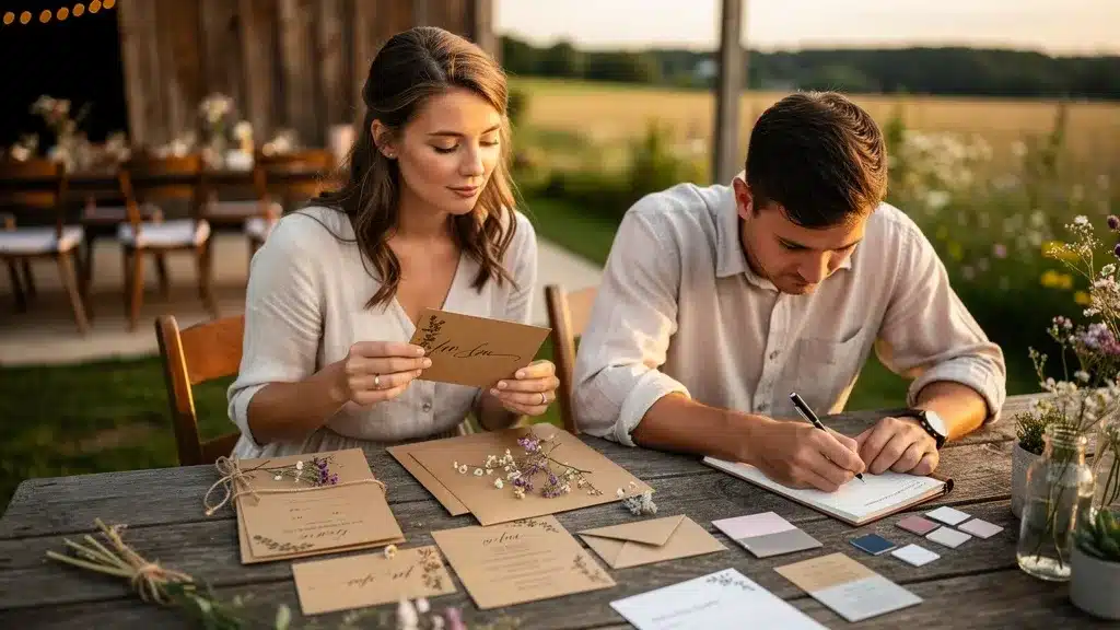 Editorial photo illustrating 💌 Faire-part et papeterie : pour 💌 faire-part et papeterie : annoncer votre thème mariage