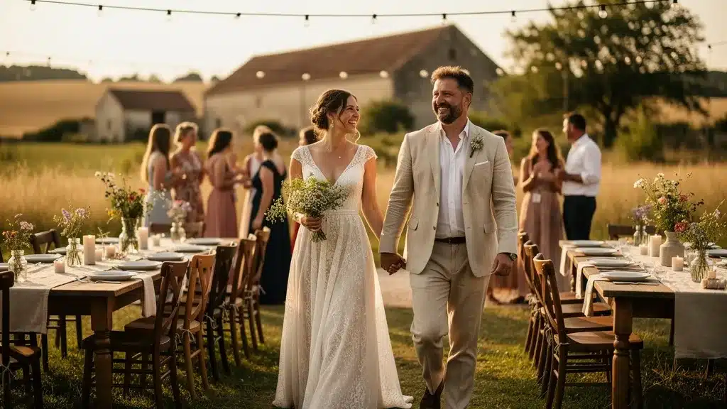 Photo illustrant thème mariage champêtre