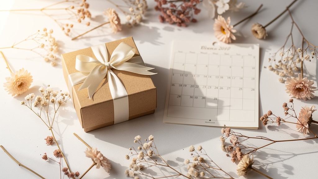 Surprise par mois avant le mariage : coffret cadeau et compte à rebours