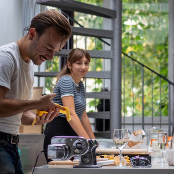 Atelier de cuisine italienne à offrir en cadeau de départ collectif
